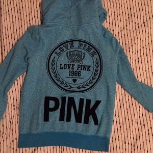 PINK zip up sweatshirt